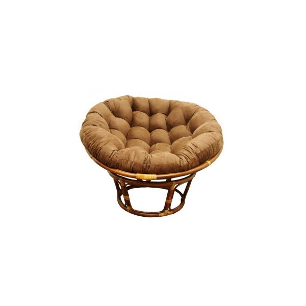 42" Rattan Papasan Chair with Micro Suede Cushion - International Caravan - Image 10