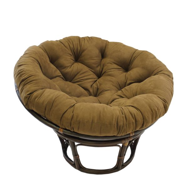 42" Rattan Papasan Chair with Micro Suede Cushion - International Caravan - Image 16
