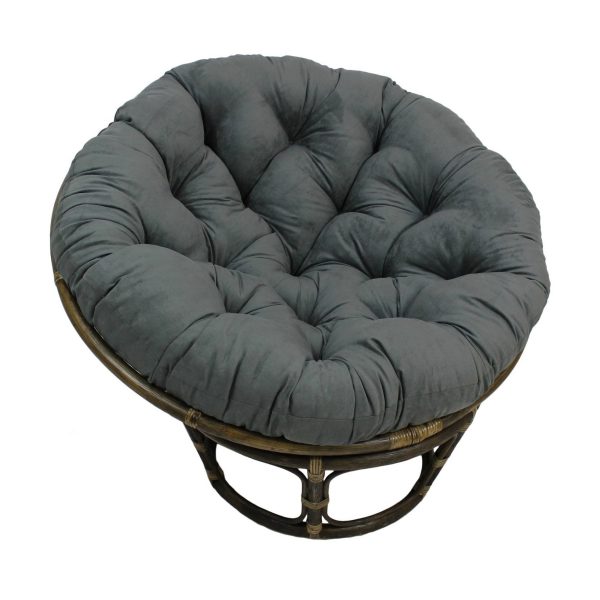 42" Rattan Papasan Chair with Micro Suede Cushion - International Caravan - Image 19
