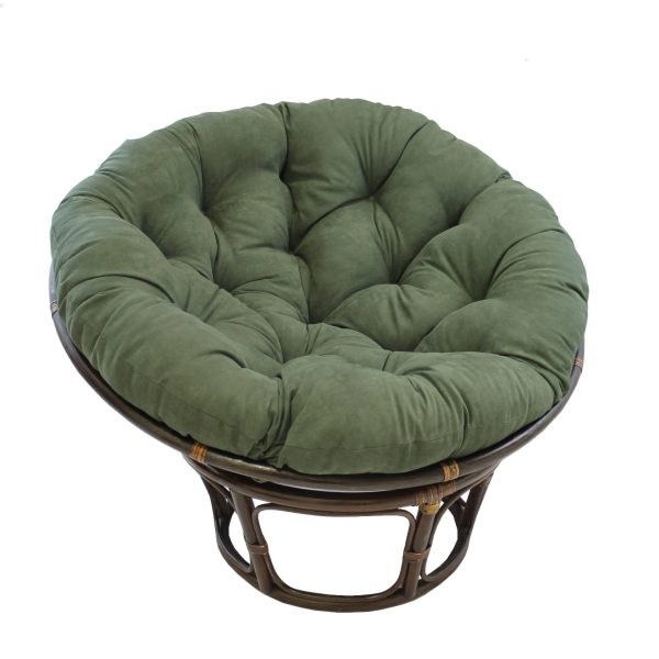 42" Rattan Papasan Chair with Micro Suede Cushion - International Caravan - Image 22