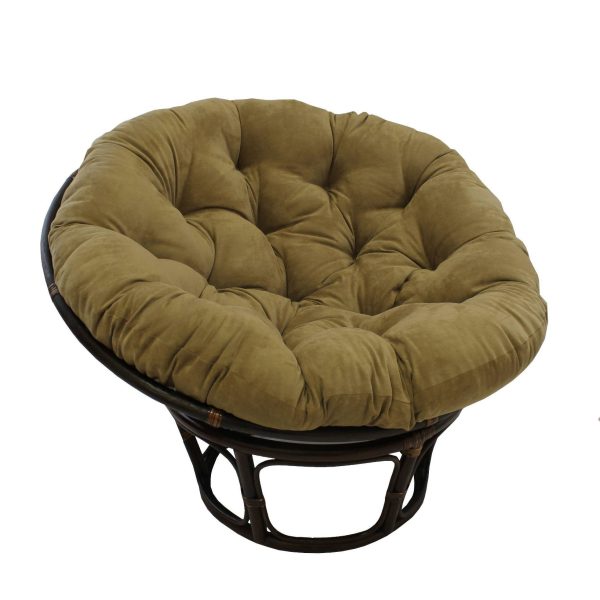 42" Rattan Papasan Chair with Micro Suede Cushion - International Caravan - Image 28