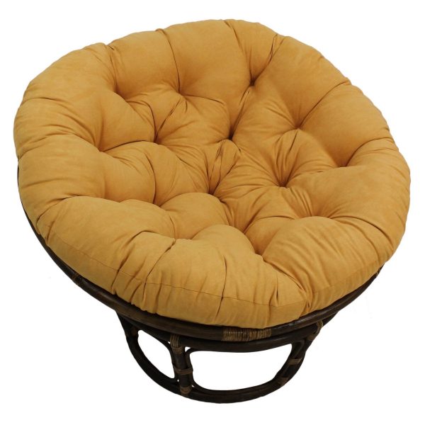 42" Rattan Papasan Chair with Micro Suede Cushion - International Caravan - Image 31