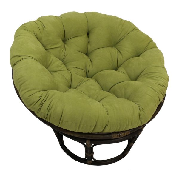 42" Rattan Papasan Chair with Micro Suede Cushion - International Caravan - Image 34