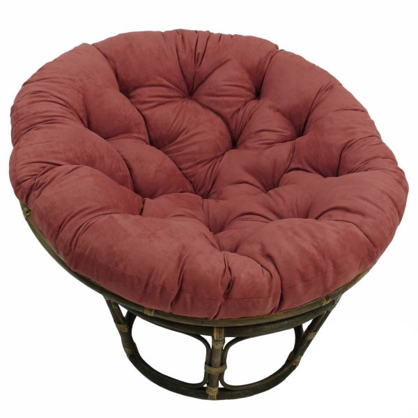42" Rattan Papasan Chair with Micro Suede Cushion - International Caravan - Image 37