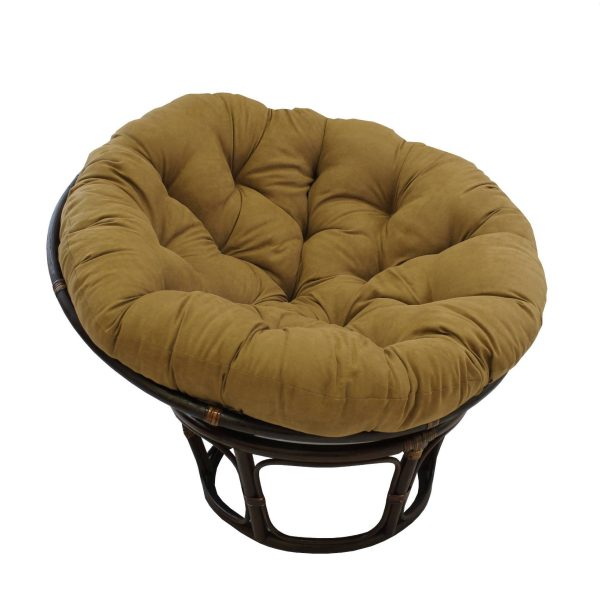 42" Rattan Papasan Chair with Micro Suede Cushion - International Caravan - Image 40