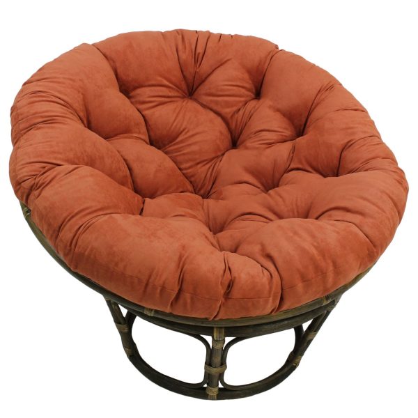 42" Rattan Papasan Chair with Micro Suede Cushion - International Caravan - Image 46