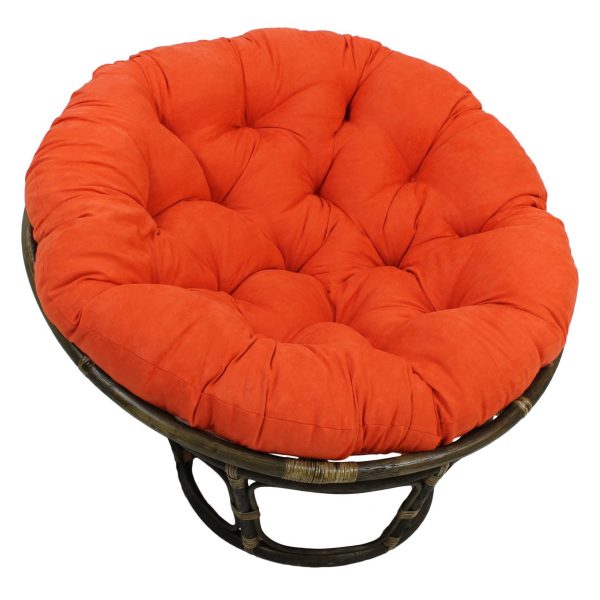 42" Rattan Papasan Chair with Micro Suede Cushion - International Caravan - Image 49