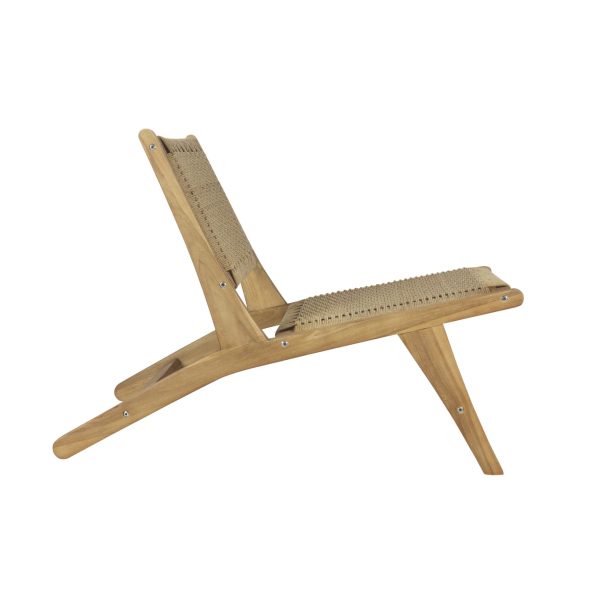 Parker Mid-Century Modern Woven Seagrass Wood Armless Lounge Chair - JONATHAN Y - Image 7
