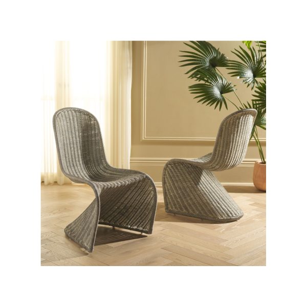 Tana Wicker Side Chair (Set of 2) - SEA8009 - Safavieh - Image 3