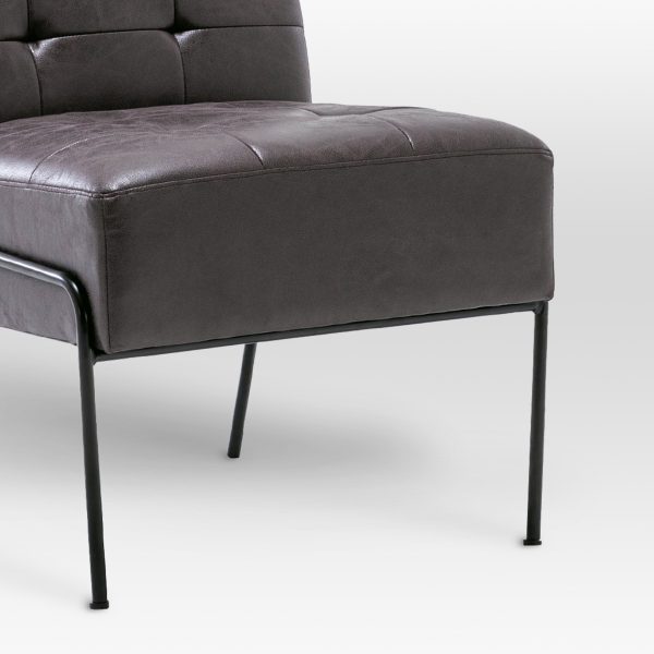 eLuxury Upholstered Tufted Accent Chair - Image 6