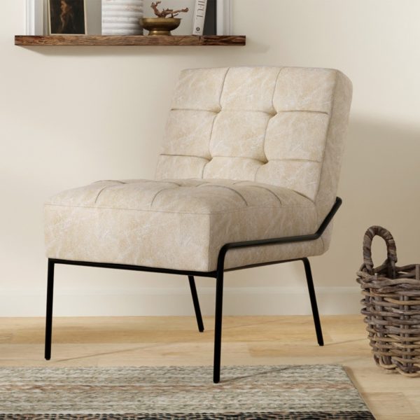 eLuxury Upholstered Tufted Accent Chair - Image 12