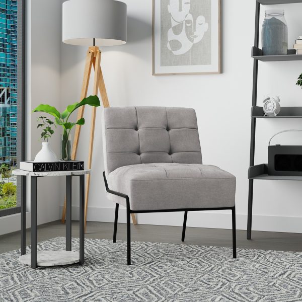 eLuxury Upholstered Tufted Accent Chair - Image 37