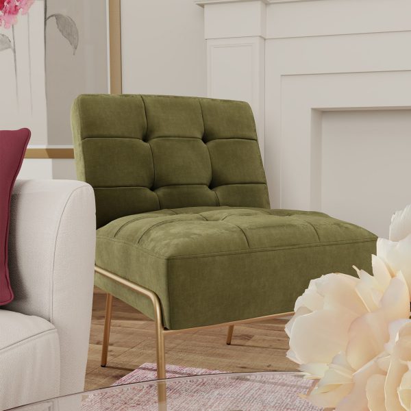 eLuxury Upholstered Tufted Accent Chair - Image 52