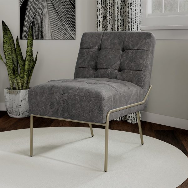 eLuxury Upholstered Tufted Accent Chair - Image 55