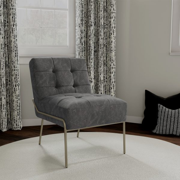 eLuxury Upholstered Tufted Accent Chair - Image 59