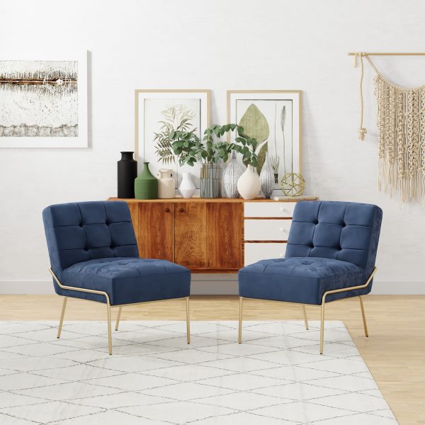 eLuxury Upholstered Tufted Accent Chair - Image 70