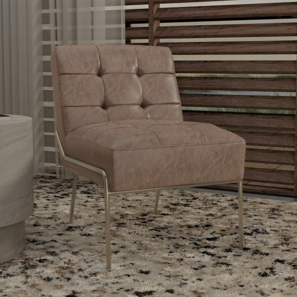 eLuxury Upholstered Tufted Accent Chair - Image 72